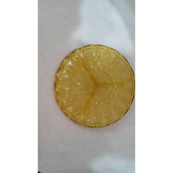 Vtg Anchor Hocking FAIRFIELD Divided Amber Glass Serving Dish 8.5 - Picture 4 of 10